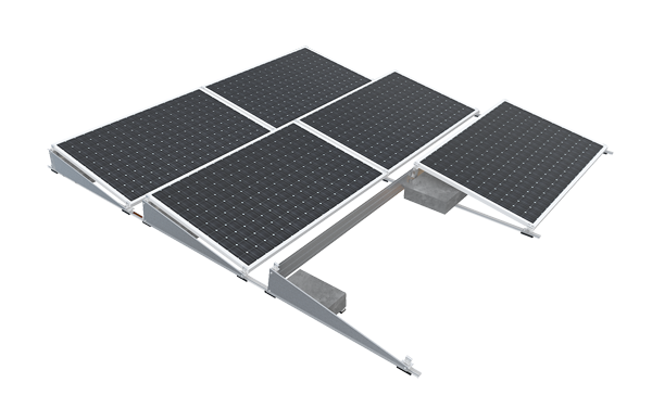 帶擋風(fēng)板的壓載太陽能系統(tǒng)